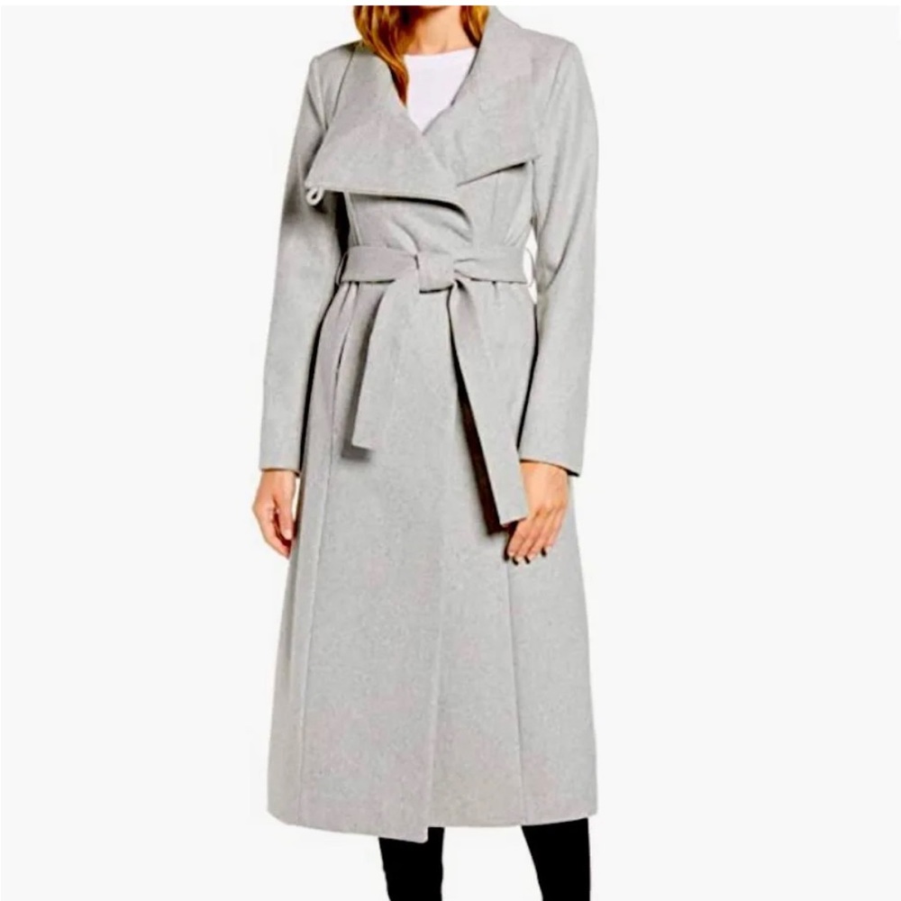 Kenneth Cole New York Wool Blend Maxi Wrap Coat, size 10